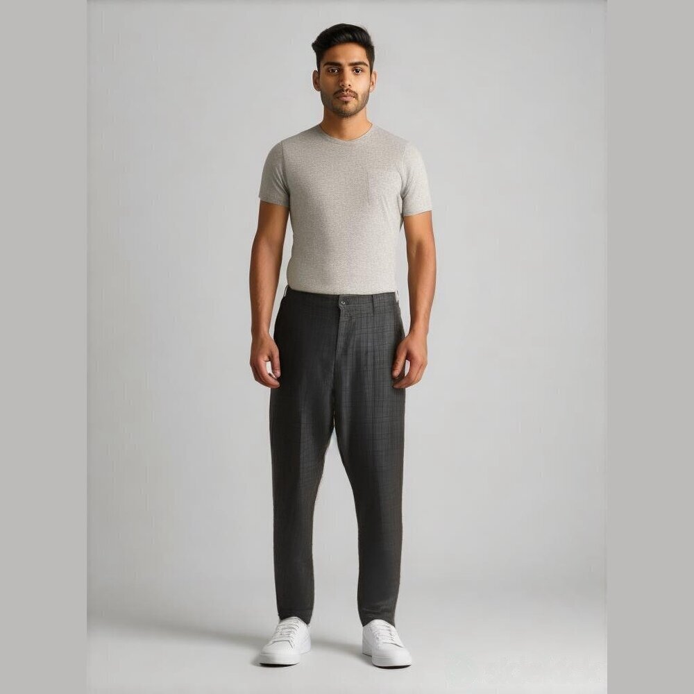 A Fish Named Fred Men's Green Khaki Plaid Pants